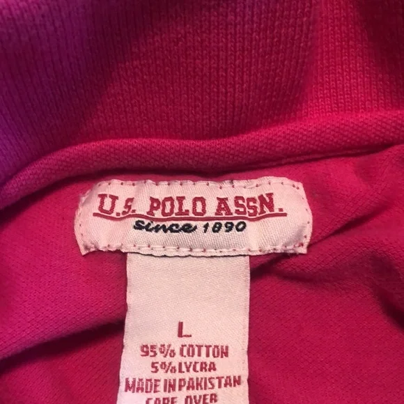 Woman’s spring pink Y2k U.S Polo collar tee shirt shirt - Picture 13 of 13